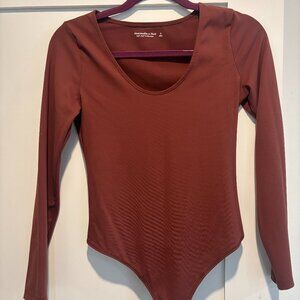 Abercrombie Rust Scoop Neck Bodysuit – Size Small